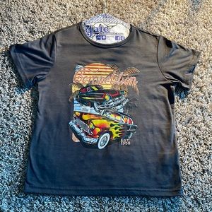 Grey Graphic Tee For Girls/Boys